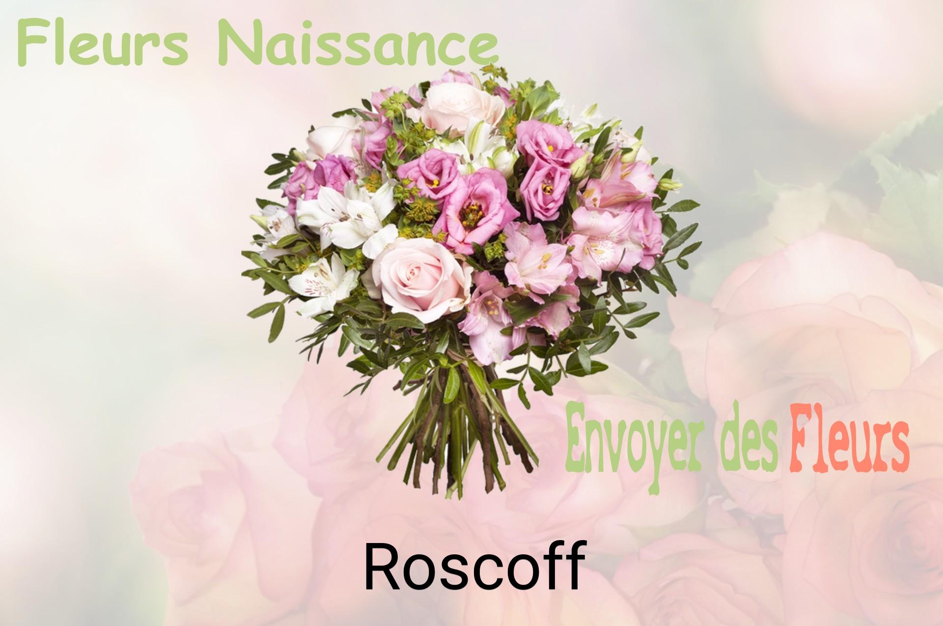 Bouquet de fleurs de naissance livré à Roscoff